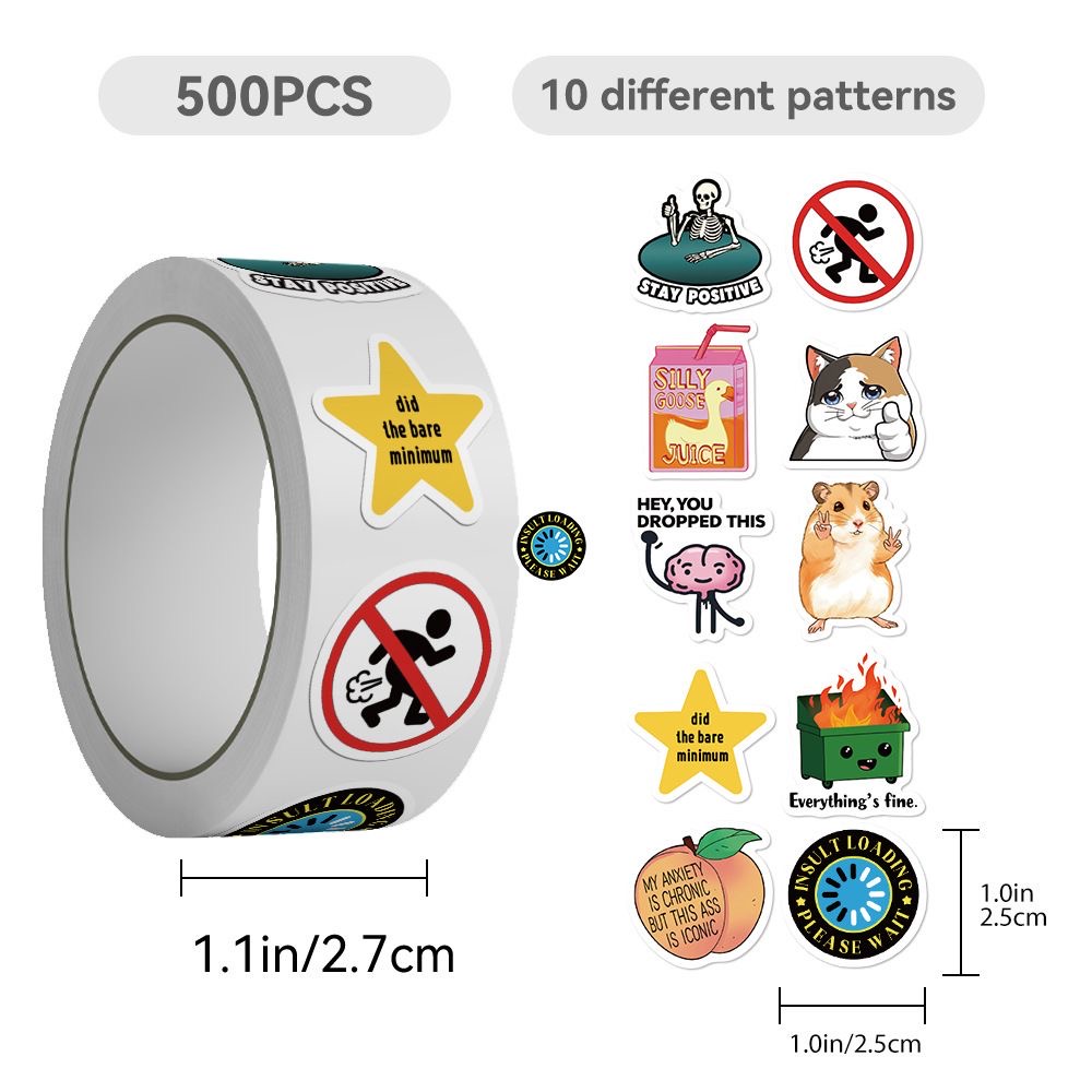 500pcs Funny Emotion Meme Stic - Kids Toys Laptop review and price