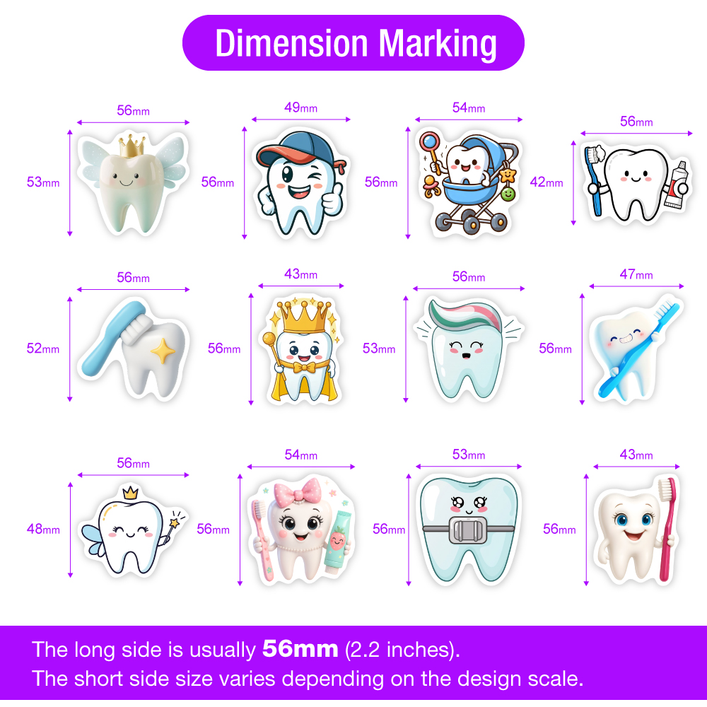 Cute Cartoon Dental Health Sti - Kids Toys Laptop review and price