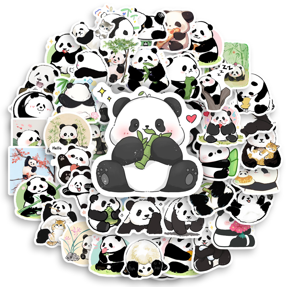 Cute Cartoon Panda Stickers Wa - Kids Toys Laptop review and price