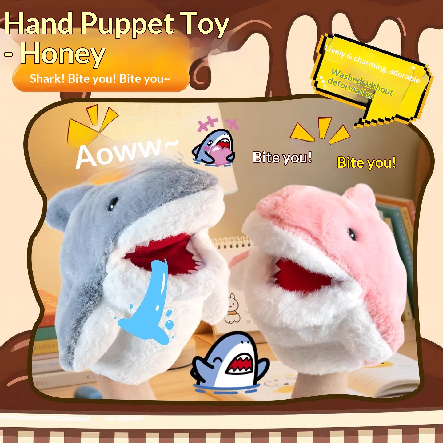 Shark Hand Puppet Plush Shark  - Kids Toys Doll review and price