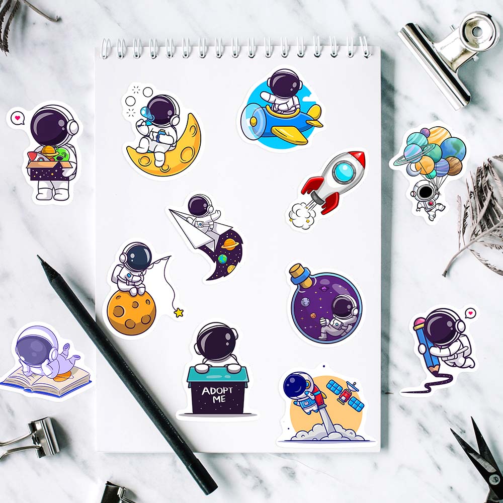 Cute Cartoon Astronaut Sticker - Kids Toys Laptop review and price